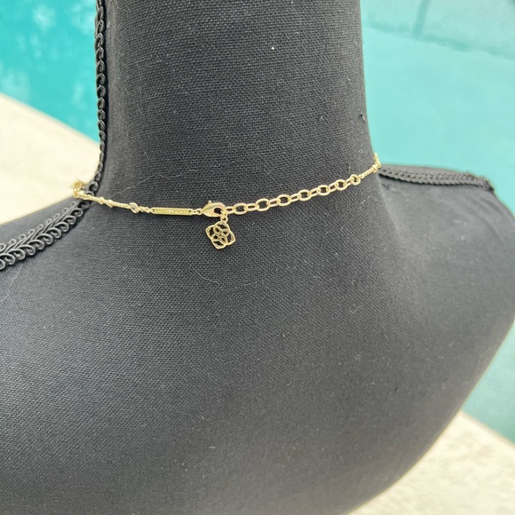 Kendra Scott Gold and Aqua Three Layer Necklace - Picture 2 of 2